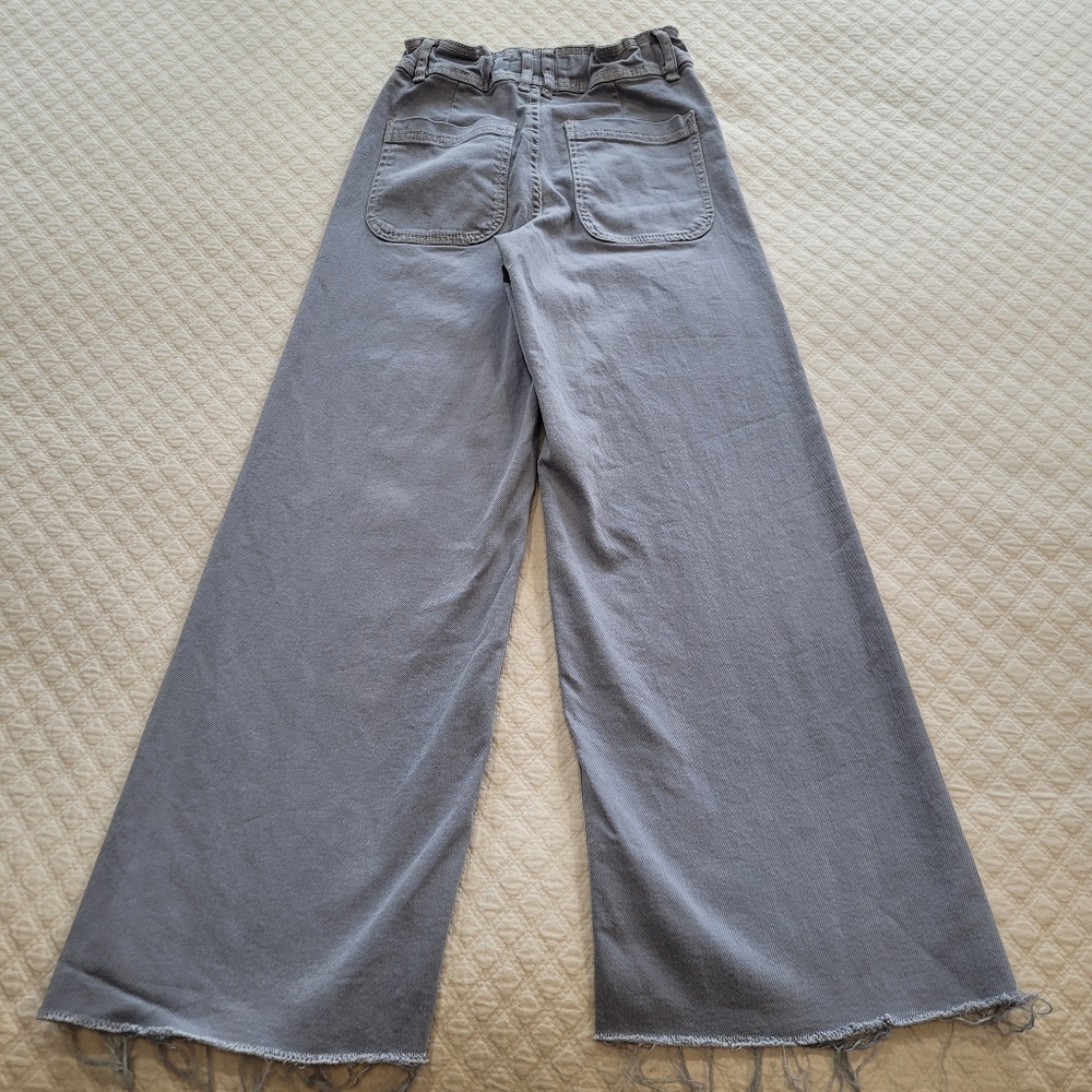 Zara Kids Gray Wide-Leg Jeans - Picture 2 of 11